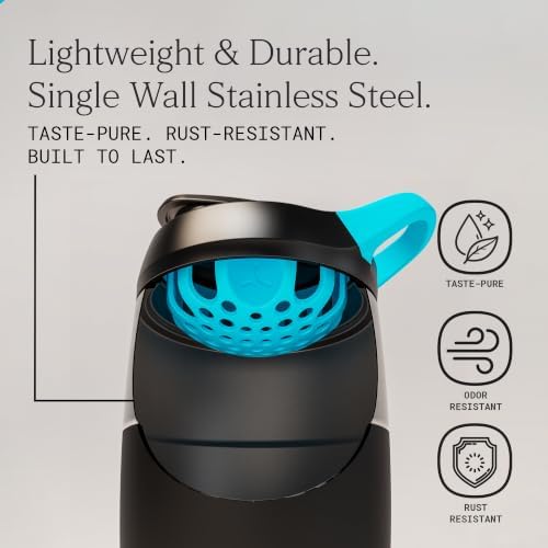 PROMIXX Pursuit Stainless Steel Shaker Bottle 26oz, Black - Image 4