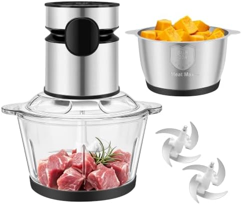 Auto Food Processor, 300W Touch Control Electric Chopper With Digital LCD by Hviww