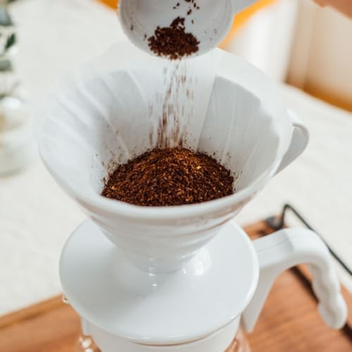 V60 Pour Over Coffee Starter Set, Size 02, Pale Grey