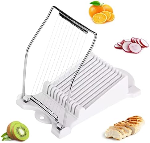 Slicer, Multipurpose Luncheon Meat Slicer with Stainless Steel Wire Cuts 11 Slicers for Banana, Egg, Cheese, Soft Food and Ham