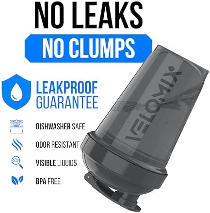 VELOMIX 4 Pack 20oz Protein Shaker Bottle for Protein Mixes, Mint Drift - Image 3