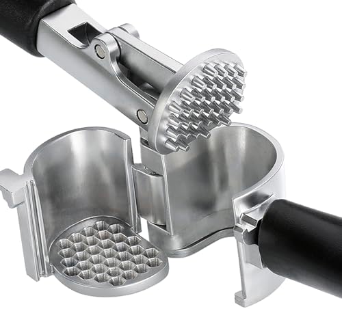 Stainless Steel Garlic Press with Non-Stick Coating, 8.5" x 2.4"