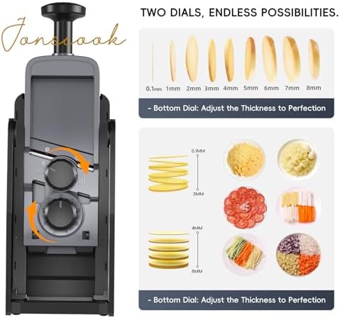7-in-1 Safe Mandoline Slicer for Kitchen, Vegetable Slicer with Container - Image 3