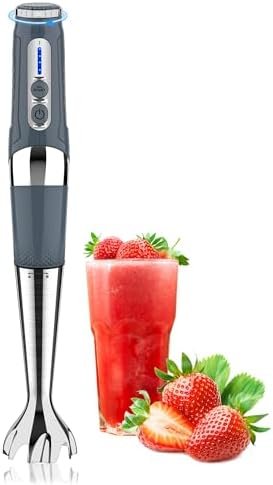 Toogel Cordless Immersion Blender, 21-Speed, 3-Angle Adjust, Grey by Toogel