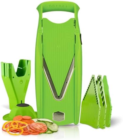 Borner V Power Vegetable Mandoline Slicer, Handheld Food Slicer 10-In-1 Kit