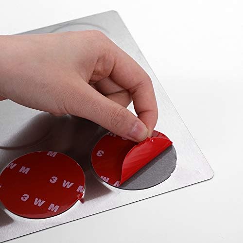 12 Magnetic Spice Jar Containers Spice Tins - Wall Mounted Stainless Steel Base - Easy to Install