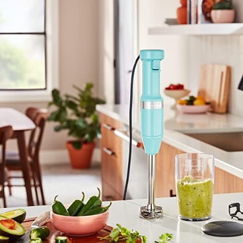 KitchenAid Variable Speed Corded Hand Blender, KHBV53, Aqua Sky - Image 4