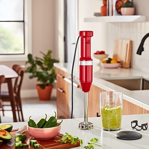 KitchenAid Variable Speed Corded Hand Blender, KHBV53, Empire Red - Image 4