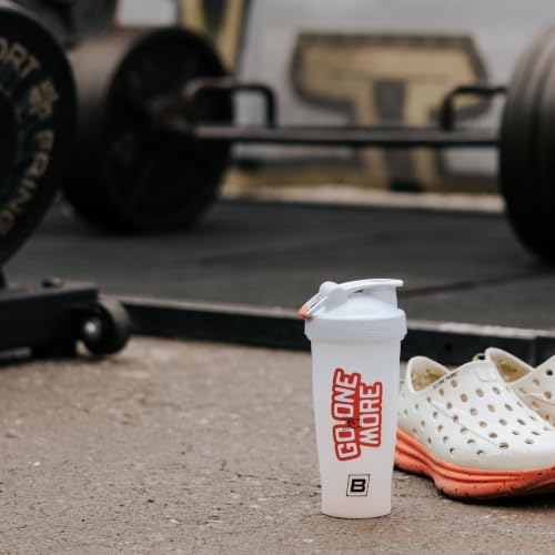 BPN Shaker Bottle, Go One More 28oz, White