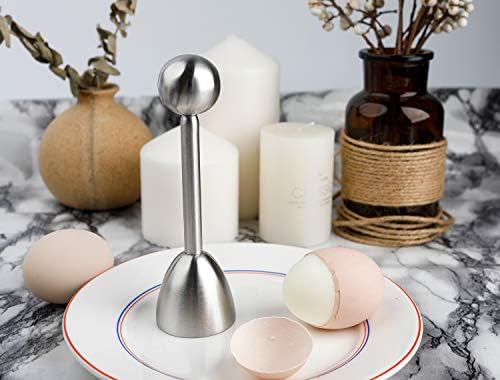 Egg Cracker Topper Cutter for Soft Boiled Eggs Stainless Steel Shell Remover Separator Kitchen Tool - Image 5