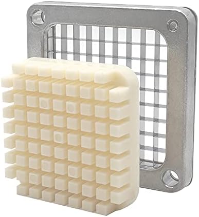 3/8" Stainless Steel Replacement Blade for Commercial Vegetable Chopper Dicer Fruit Cutter, Interchangeable Blade Block Set Pusher Block