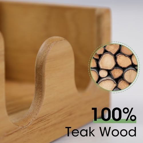 Sponge Holder for Kitchen Sink Teak Wood,Self Draining
