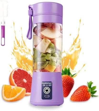 Portable Blender, Electric USB Mini Juicer Blender For Shakes and Smoothies by DoubleCare
