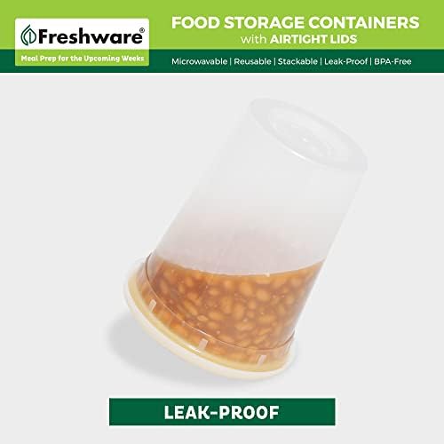 Food Storage Containers with Lids 32 oz [24 Set] Soup Containers