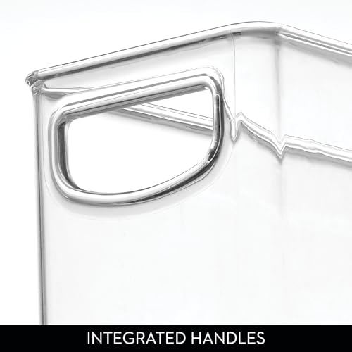 Plastic Stackable Pantry Bin, Set of 2, Clear