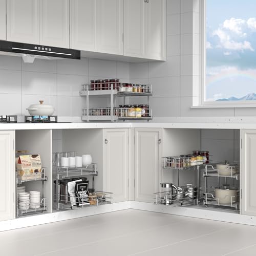 Pull Out Cabinet Organizer,24¼'' Slide Out Kitchen Organizers and Storage