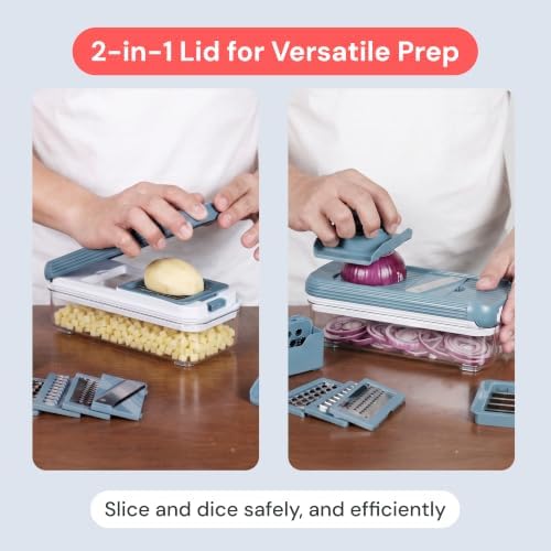 Fullstar Essential Vegetable Chopper & Mandoline Slicer 8-in-1 Kitchen Tool - Image 3