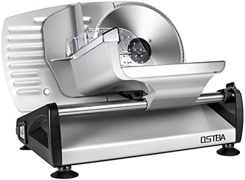 Electric Meat Slicer with 7.5” Stainless Steel Blades, 200W