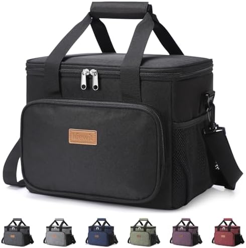 Insulated Lunch Box for Men, Lunch Bag Cooler Women, 32-Can 20L