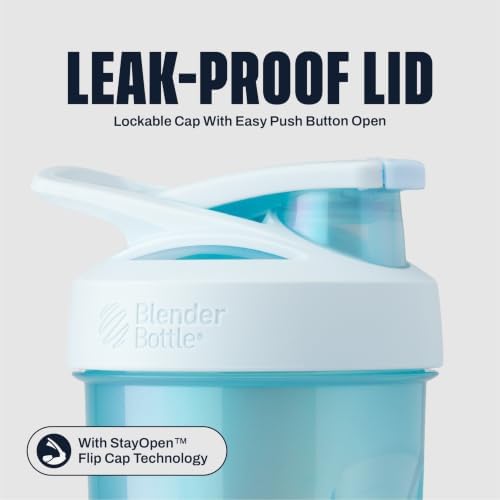 BlenderBottle Sport Flip Tritan Shaker Bottle 28 oz Blue Haze - Image 2