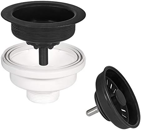 Ruvati Kitchen Sink Basket Strainer, Matte Black - RVA1038BL