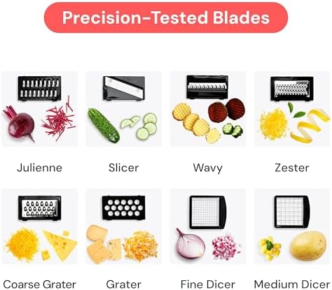 Pro Original Vegetable Chopper & Mandoline Slicer 8-in-1 Prep Tool