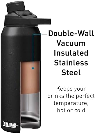 CamelBak Chute Mag Vacuum Insulated Stainless Steel Water Bottle, Magnetic Leak‑Resistant Cap for Everyday Hydration