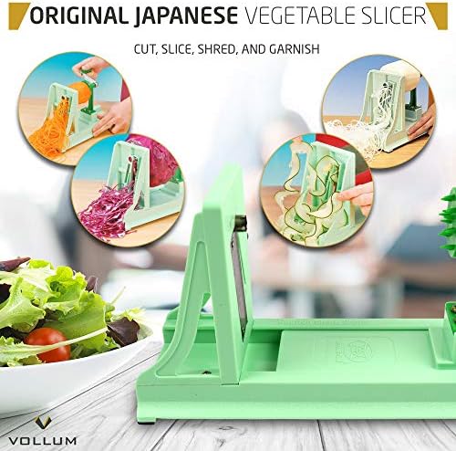 Vegetable Spiralizer with 4 Blades Straight and Serrated