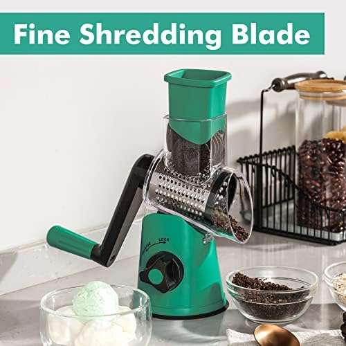 GDL Cheese Grater Hand Crank, Rotary Cheese shredder, Vegetable Slicer - Image 4