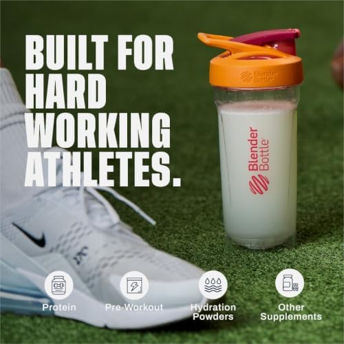 BlenderBottle Sport Flip Tritan Shaker Bottle 28 oz Passion Fruit - Image 5