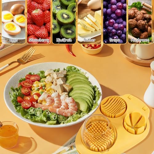 3 In 1 Egg Slicer For Hard Boiled Eggs, Strawberry Slicer Grape Cutter - Image 4