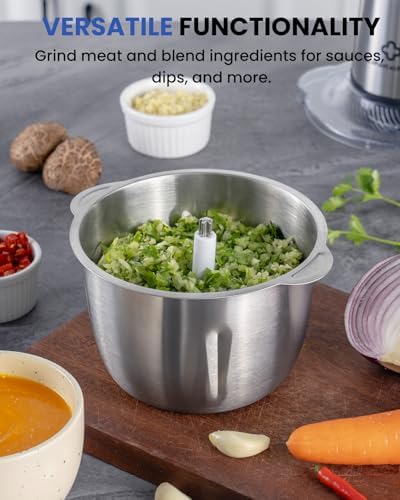 LINKChef Food Processor, 6 Cup Electric Food Chopper, 250W Meat Grinder - Image 6