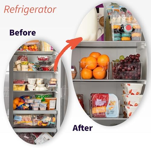 Pantry Organizers and Storage and Cabinet Organizer, 2 Pack