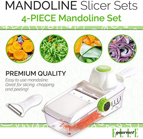 Mandoline Slicer Sets – Multiple Pieces & Parts Included for Slicing, Chopping and Peeling - Image 5