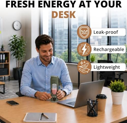 Portable Blender for Smoothies & Juice, USB-C Rechargeable, 450ml - Image 3