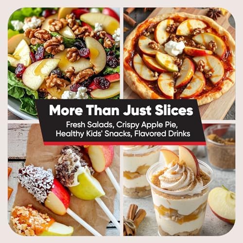 Newness 5.12-In Large Apple Slicer Corer with Base, 16-Blade