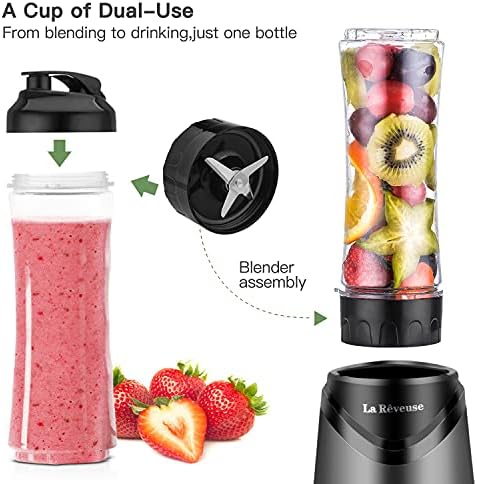 Personal Size Blender for Shakes and Smoothies, 2 Cups, Gray