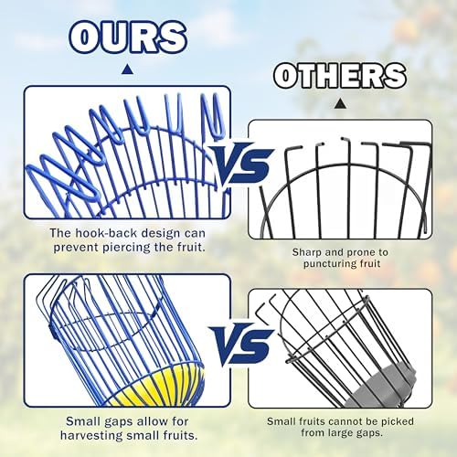 Fruit Picker Upgraded Round Claws Reduce Fruit Damage (65inch)