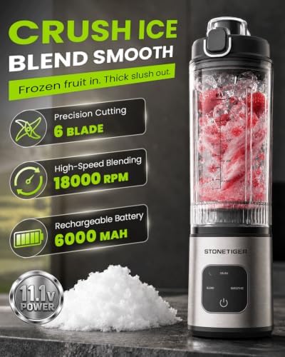 Portable Blender for Smoothie, Personal Blender, Cordless, Fitness &Travel - Image 2
