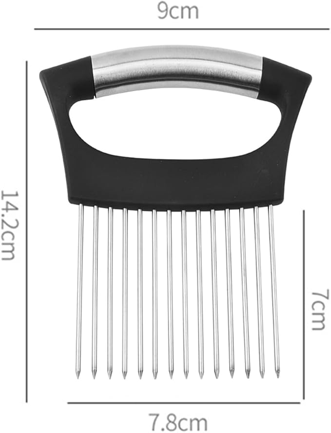 Extra-Large Onion Holder for Slicing, Large Tomato Cutter Slicer with 14 Long Needles, Onion Cutter Vegetable Chopper, Potato Slicing, Kitchen Dicer Tools