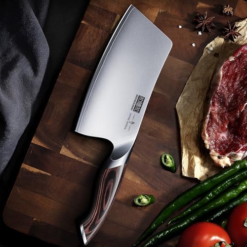 Cleaver Knife 7 Inch, Ultra Sharp Vegetable Meat Chopper Knife