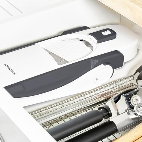 Safe Mandoline Slicer for Kitchen, 5 in 1 Multi Food Chopper, Potato Slicer - Image 4