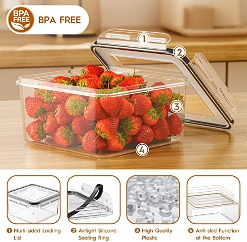 Large 40 Piece Food Storage Containers with Airtight Lids, BPA-free