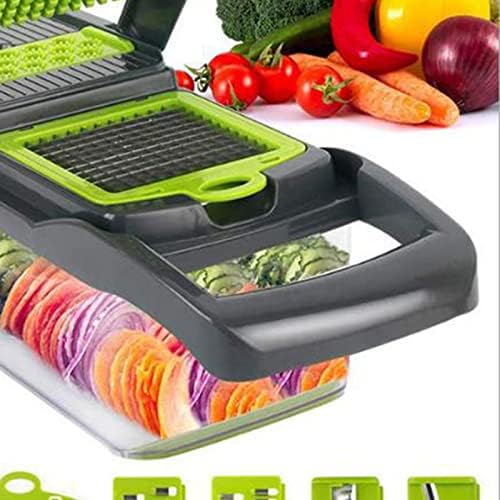 Vegetable Chopper, Multifunctional 15 in 1 Food Chopper Vegetable Slicer Potato Onion Chopper Veggie Chopper Dicer with Container - Image 7