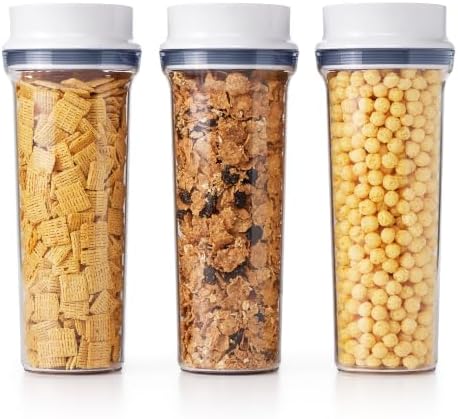 OXO Good Grips POP Airtight Cereal Dispenser 3-Piece Set, 3.4 Qt Each