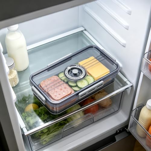 Airtight Deli Container, Storage Box for Fridge Cold Cuts