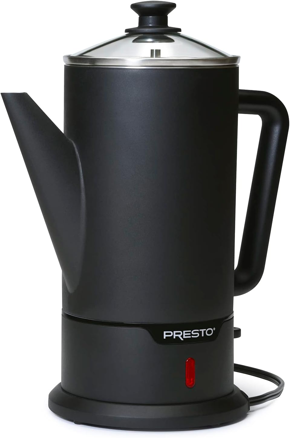 02815 Black Stainless Steel 12-Cup Cordless Coffee Percolator