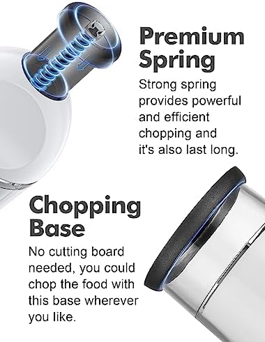 GDL Food Chopper, Manual Slap Vegetable Chopper Onion Dicer, Garlic Mincer - Image 4