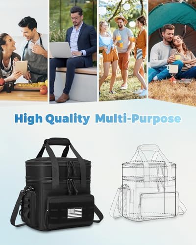 Lunch Bag & Lunch Box for Men - Tactical Large Soft