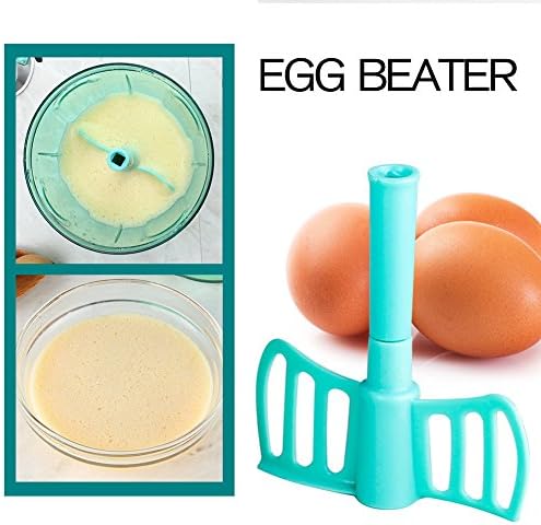 Manual Food Processor Vegetable Chopper, Portable Hand Pull String Garlic Mincer Onion Cutter for Veggies, Ginger, Fruits, Nuts, Herbs, etc., 900ml, Blue